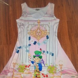 Madhatter Tea Party Dress Sz M Cowcow